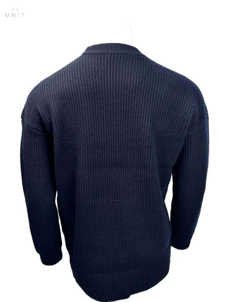 Kiefermann, Grobstrick oversized, navy - UNIT Hamburg