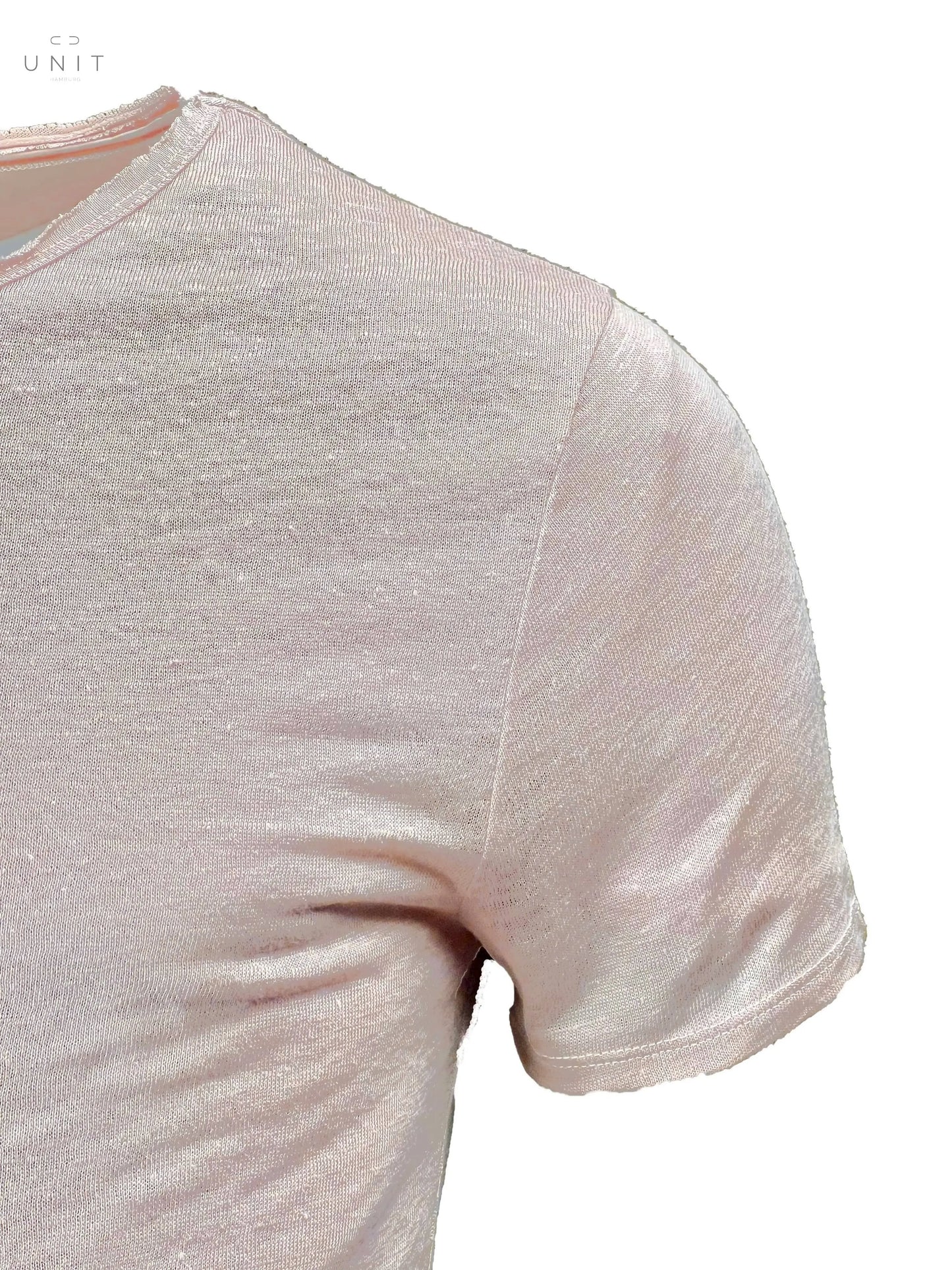 Detailaufnahme von Kiefermann 422-21007 Jay Double Layer Leinen/Baumwolle Kurzarm beige