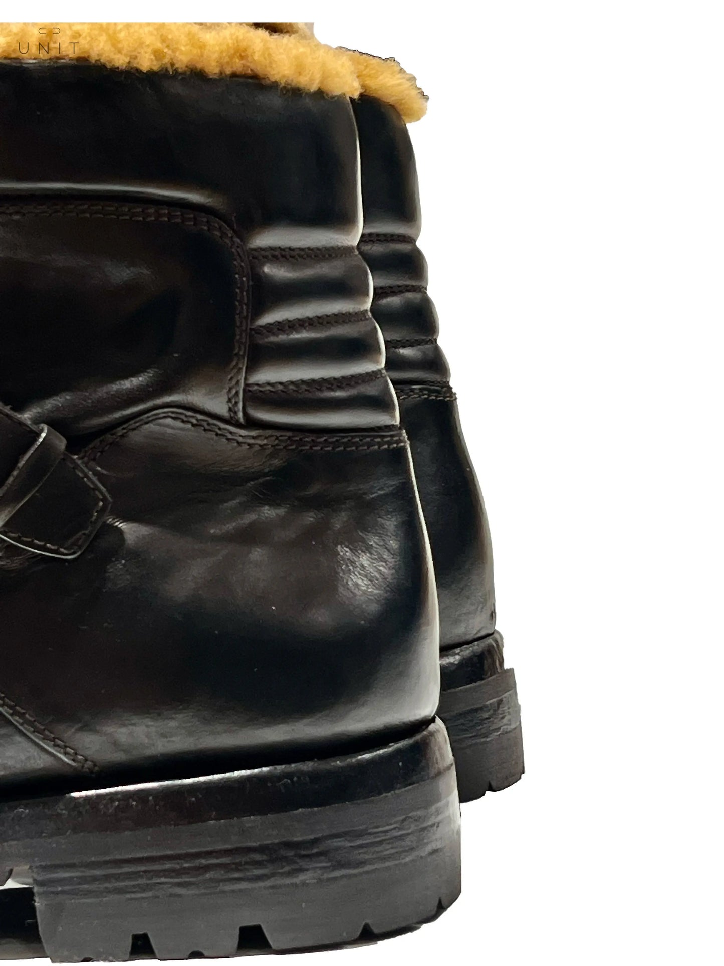 Lemargo, Pferdelederschuh mit Lammfellfutter Schnalle, braun Lemargo