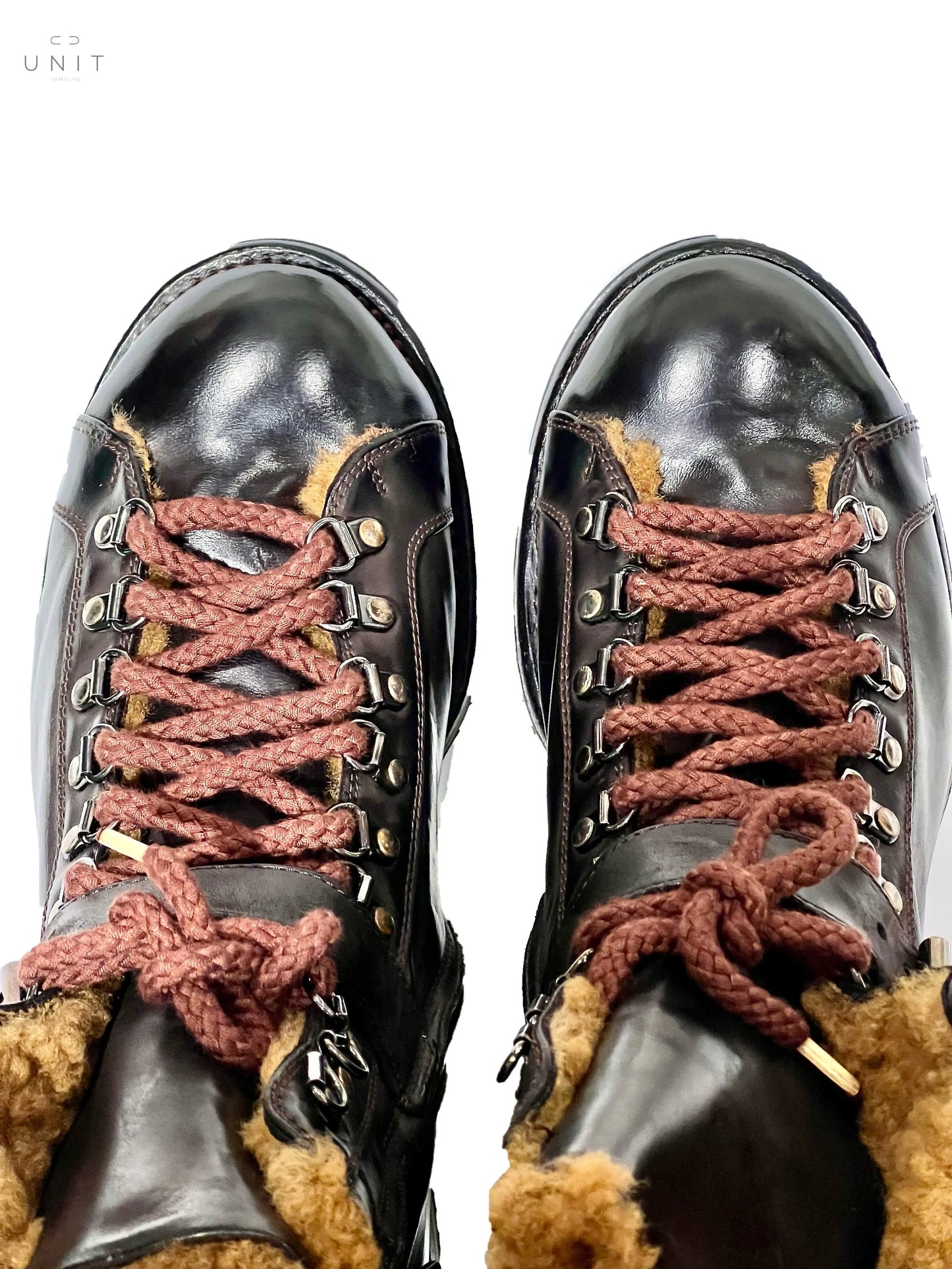 Lemargo, Pferdelederschuh mit Lammfellfutter Schnalle, braun Lemargo