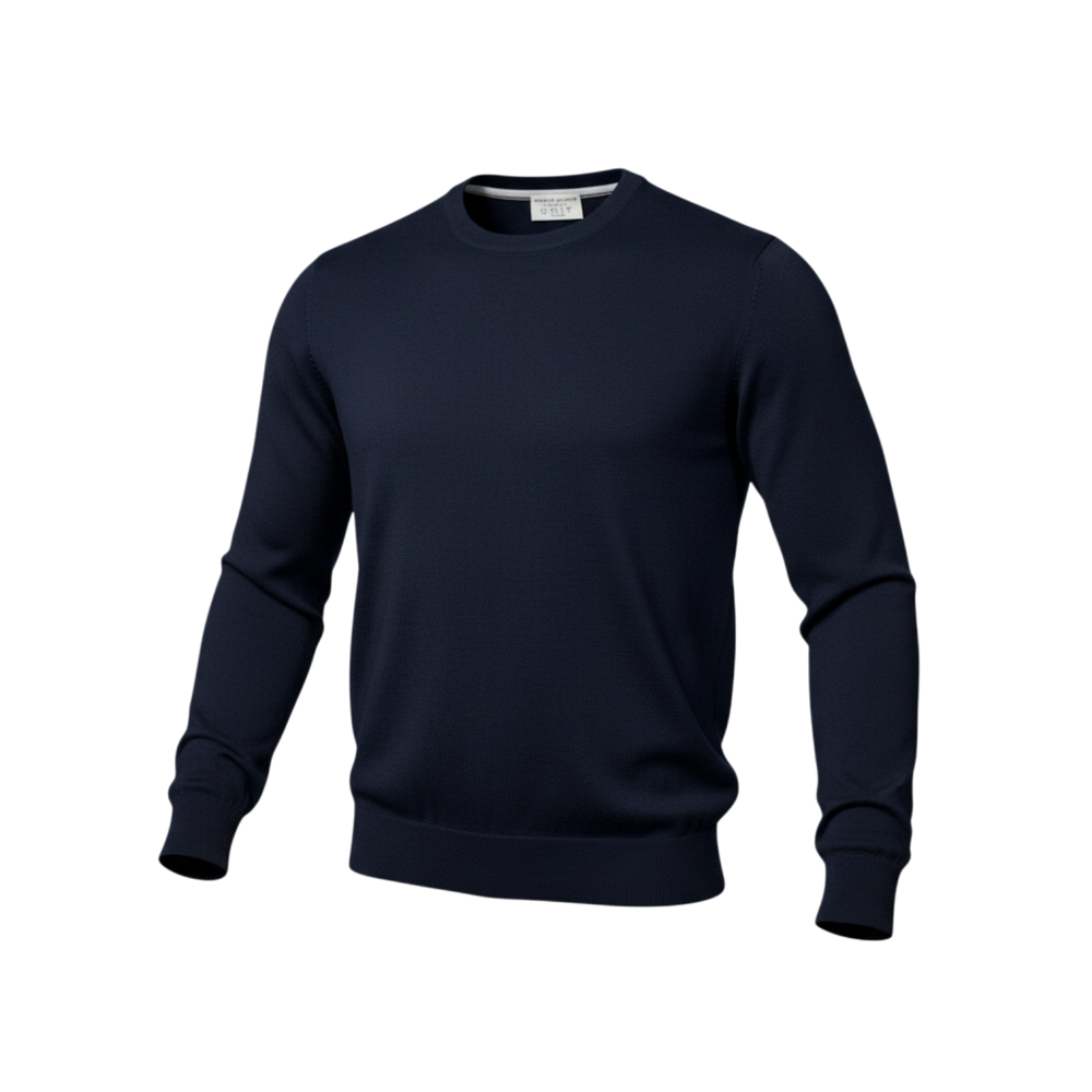 Never Laundry Super Tasmania Rundhals – Navy