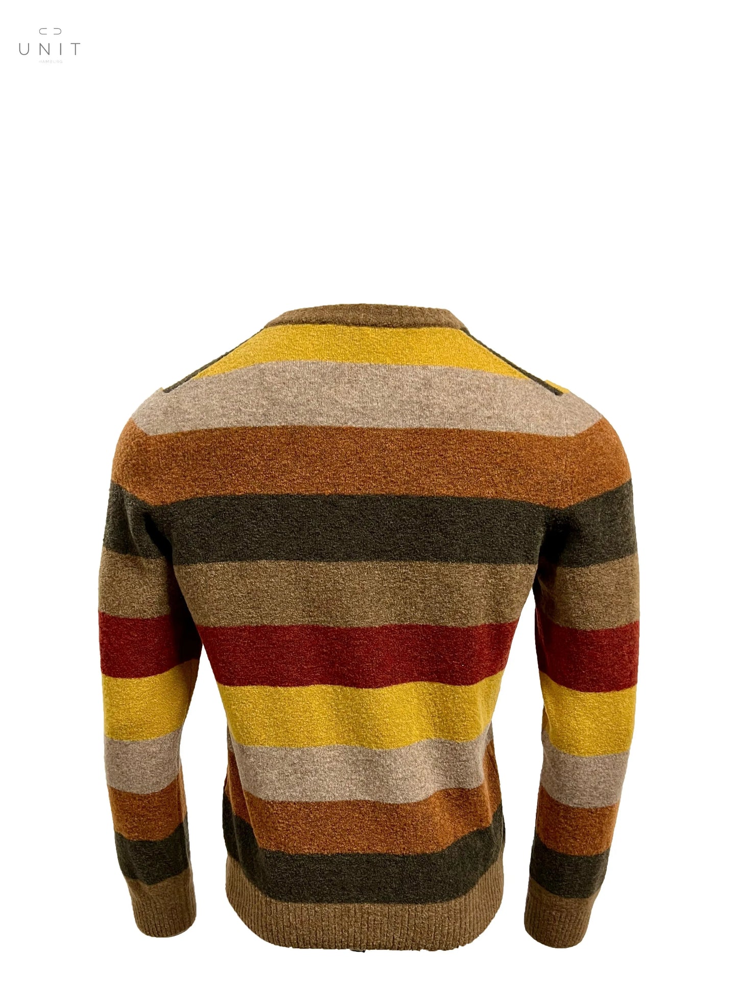 Never Laundry, Querstreifen Pullover, Herbstfarben Never Laundry