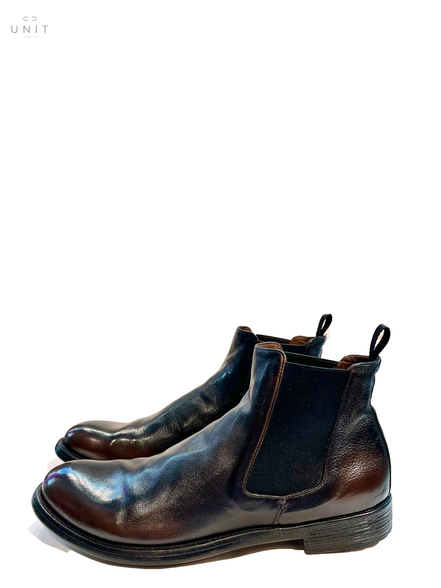 Officine Creative, Chelsea Boot, Kautschuksohle, 2-farbig braun Officine Creative