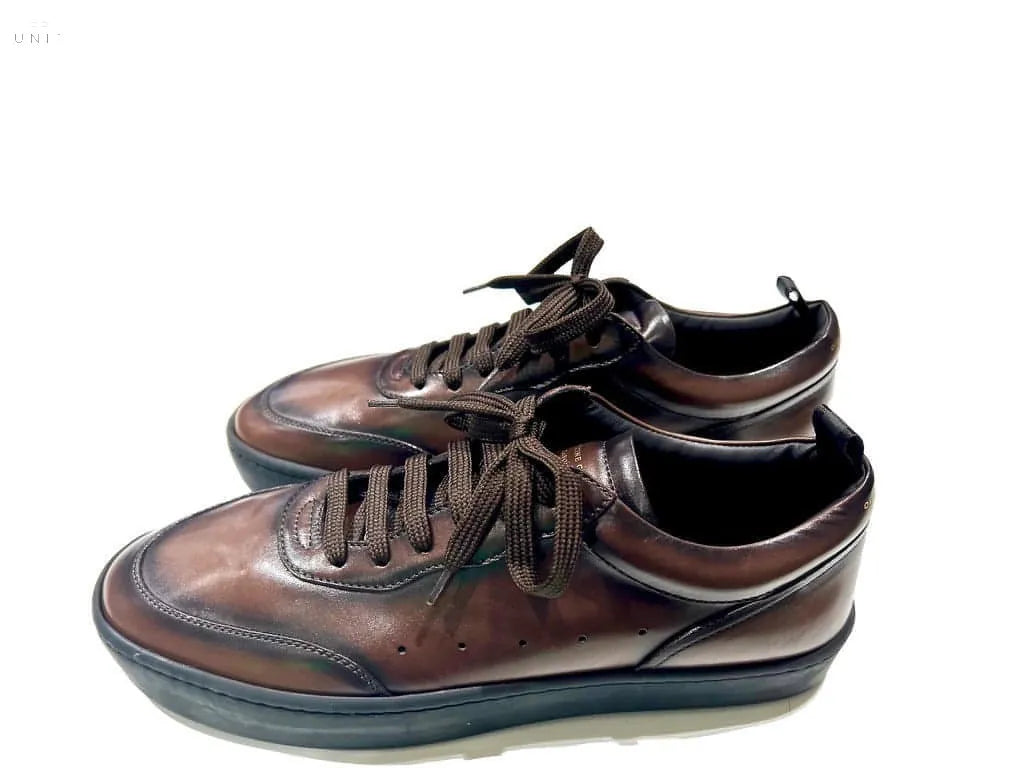 Officine Creative KYLE LUX 001 Sneaker Glattleder Kautschuksohle braun