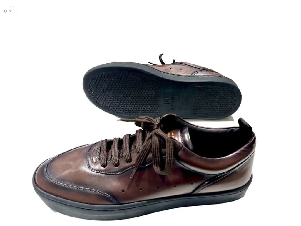 Officine Creative KYLE LUX 001 Sneaker Glattleder Kautschuksohle braun