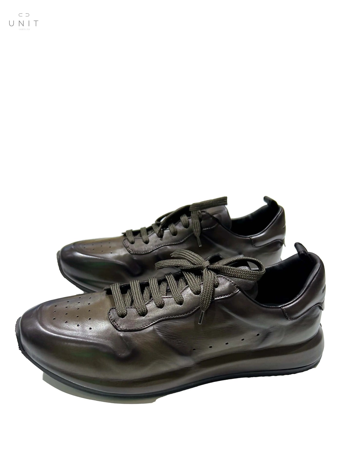 Officine Creative RACE LUX 003 Sneaker Glattleder, oliv