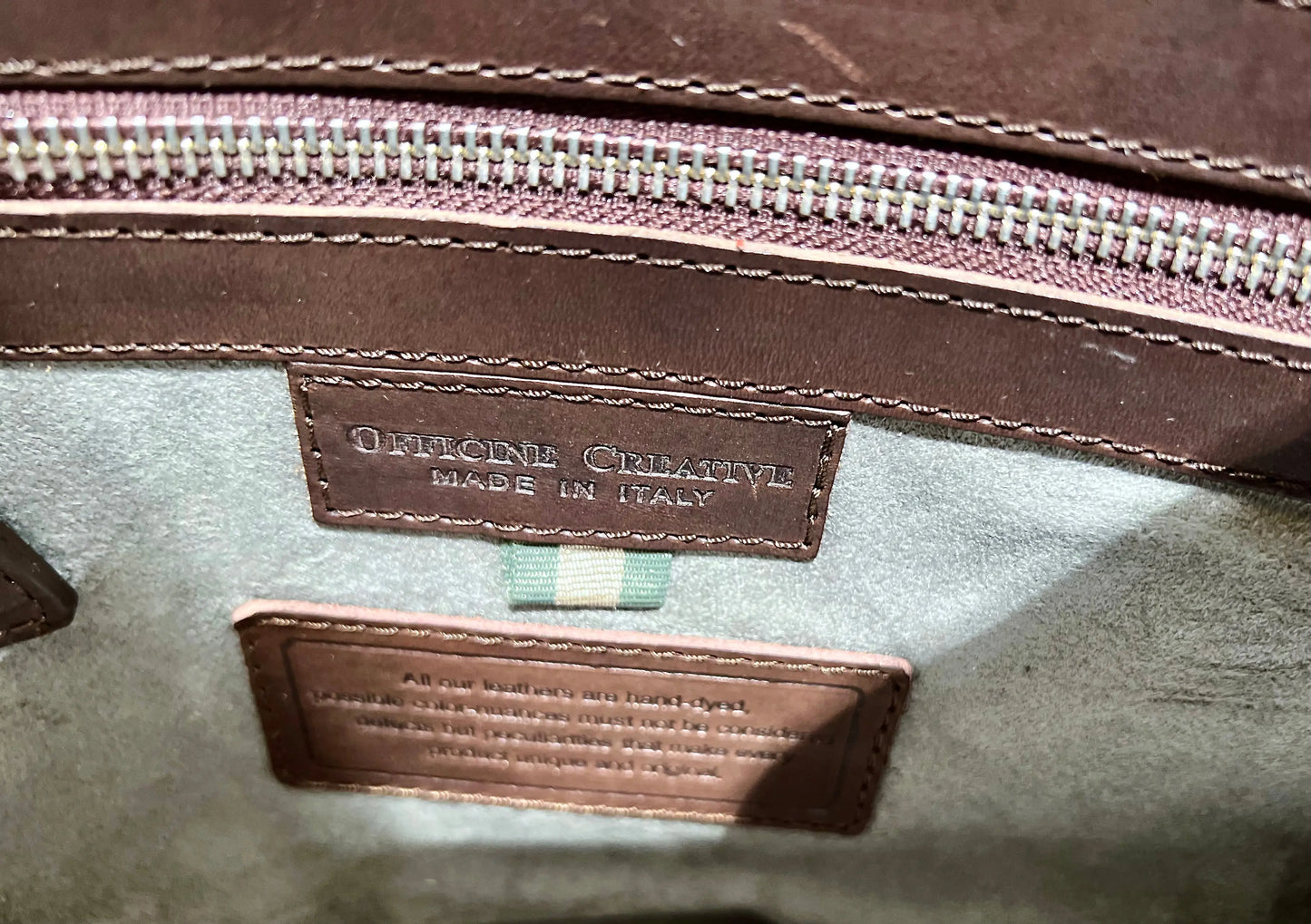 Innenansicht Officine Creative QUENTIN/001 Tasche geölt