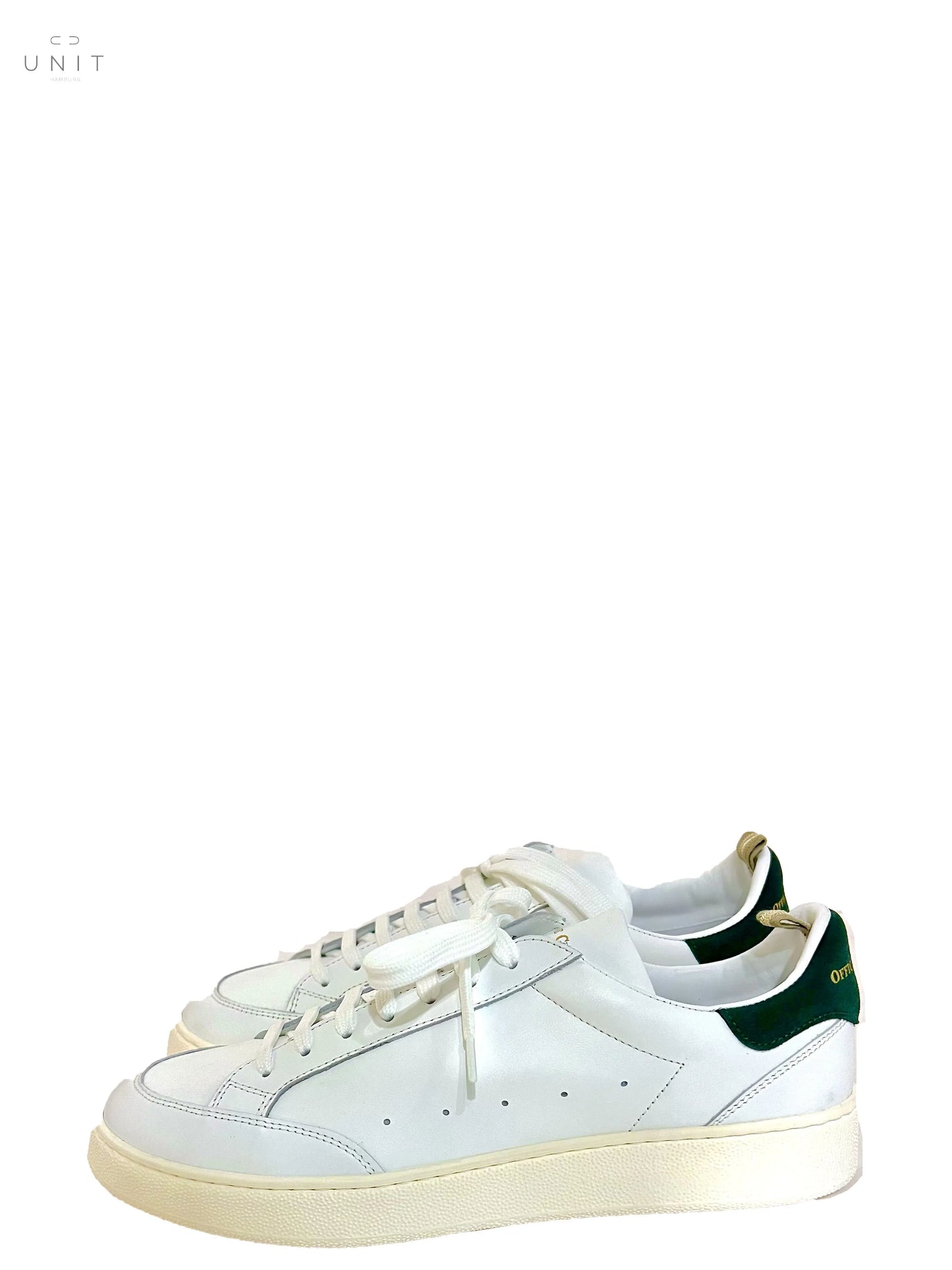 Officine Creative, weißer Sneaker, extraleicht, weiß-grün Officine Creative