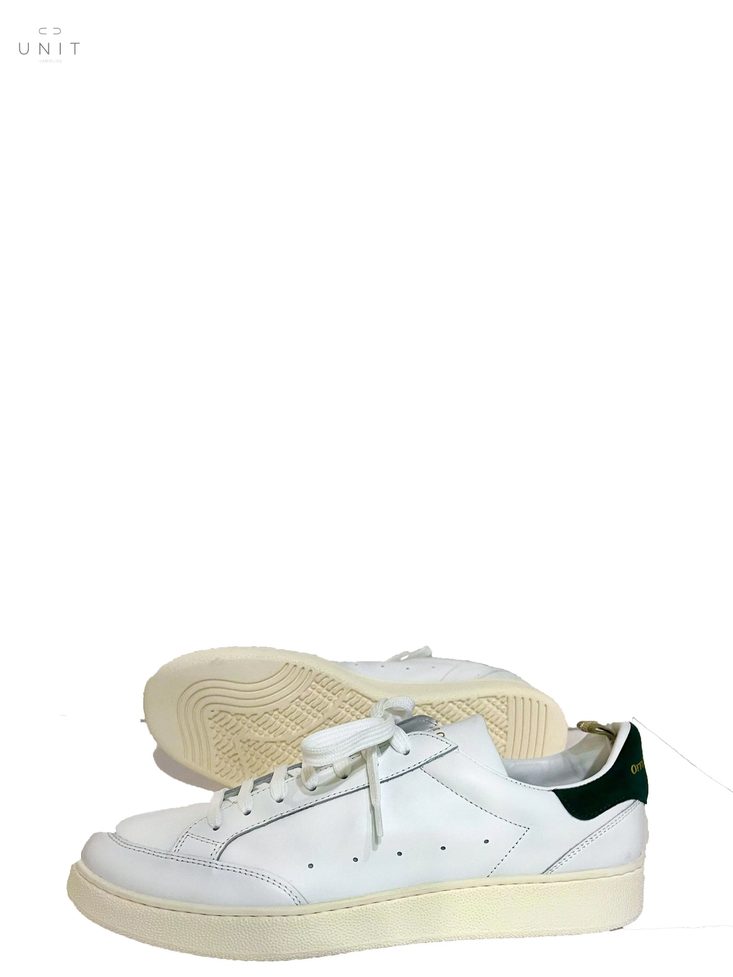 Officine Creative, weißer Sneaker, extraleicht, weiß-grün Officine Creative