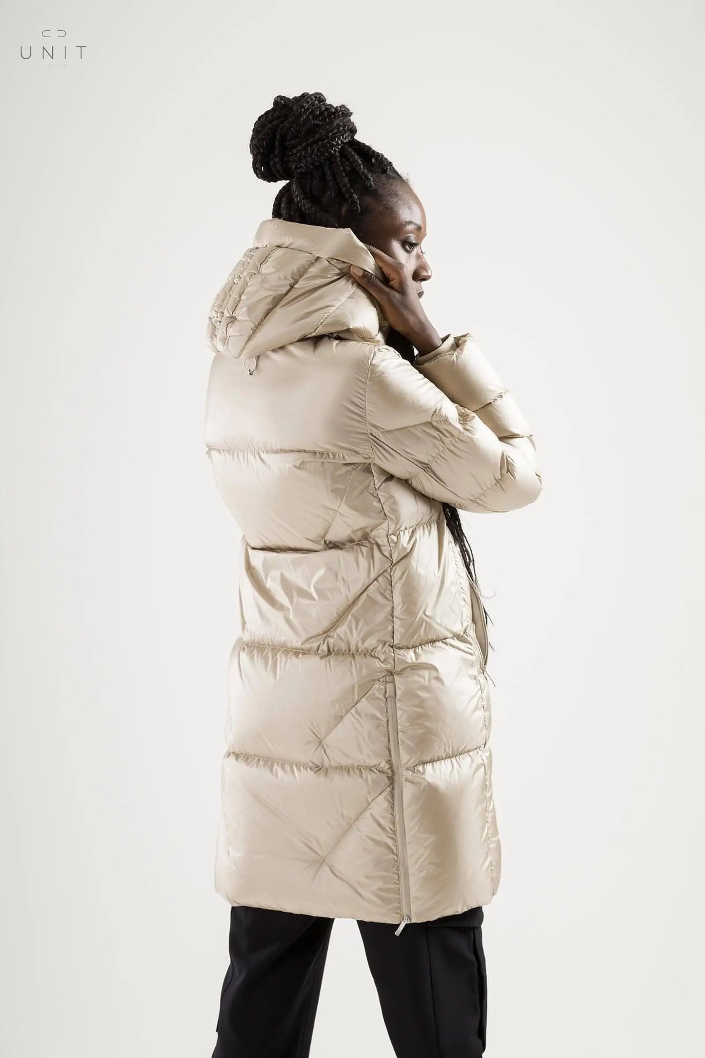 Parajumpers JANET - WOMAN, HOODED DOWN JACKET, sand, online only