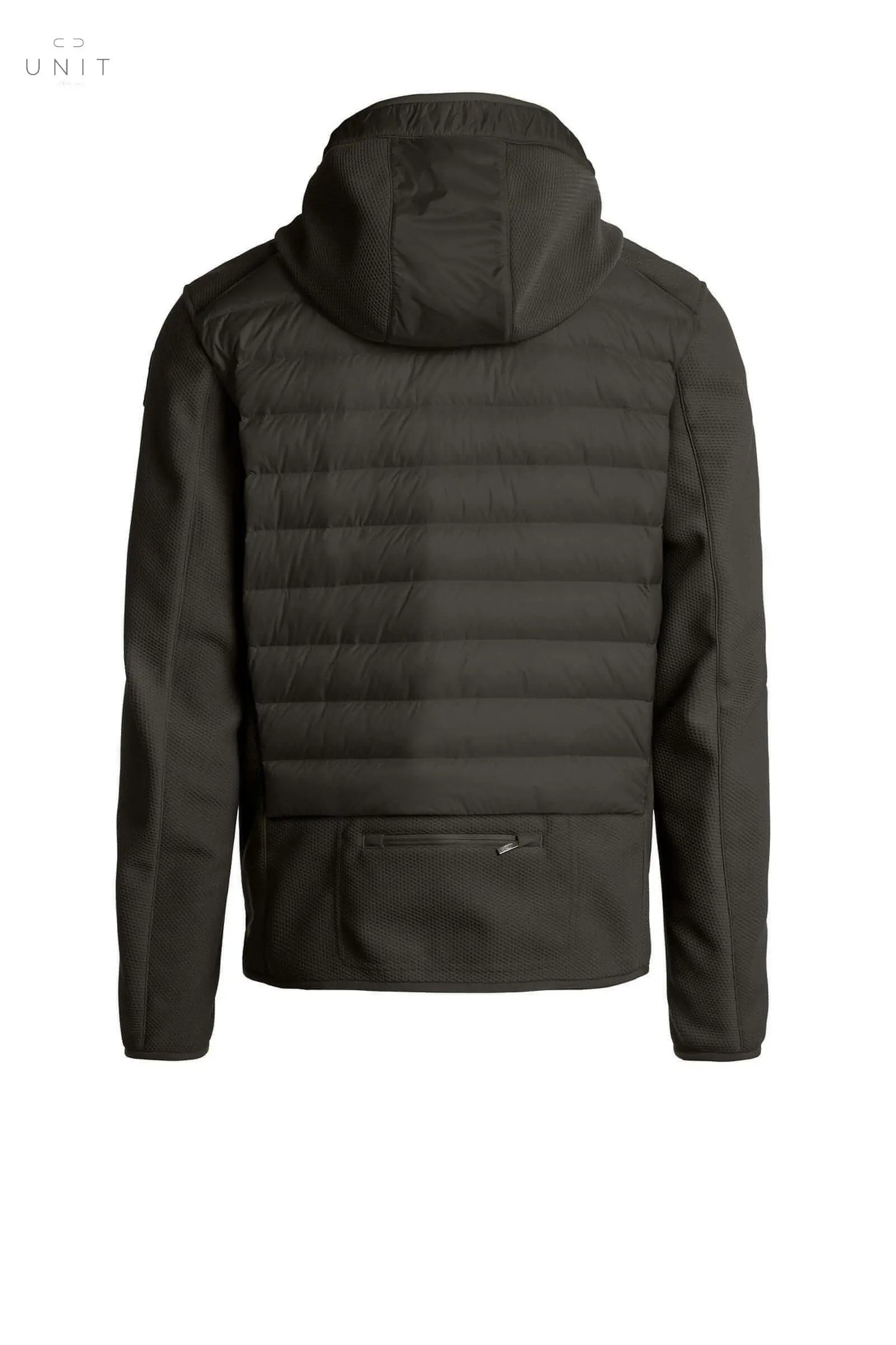 Parajumpers NOLAN - MAN, FLEECE/NYLON HOODED JACKET, graphit, online only