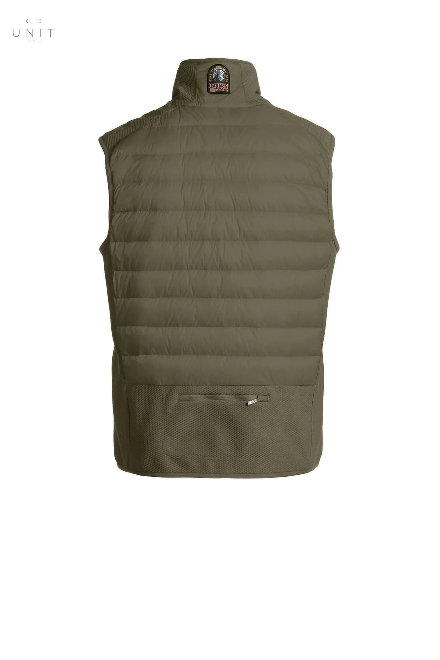 Parajumpers ZAVIER - MAN, FLEECE/NYLON VEST, oliv, online only