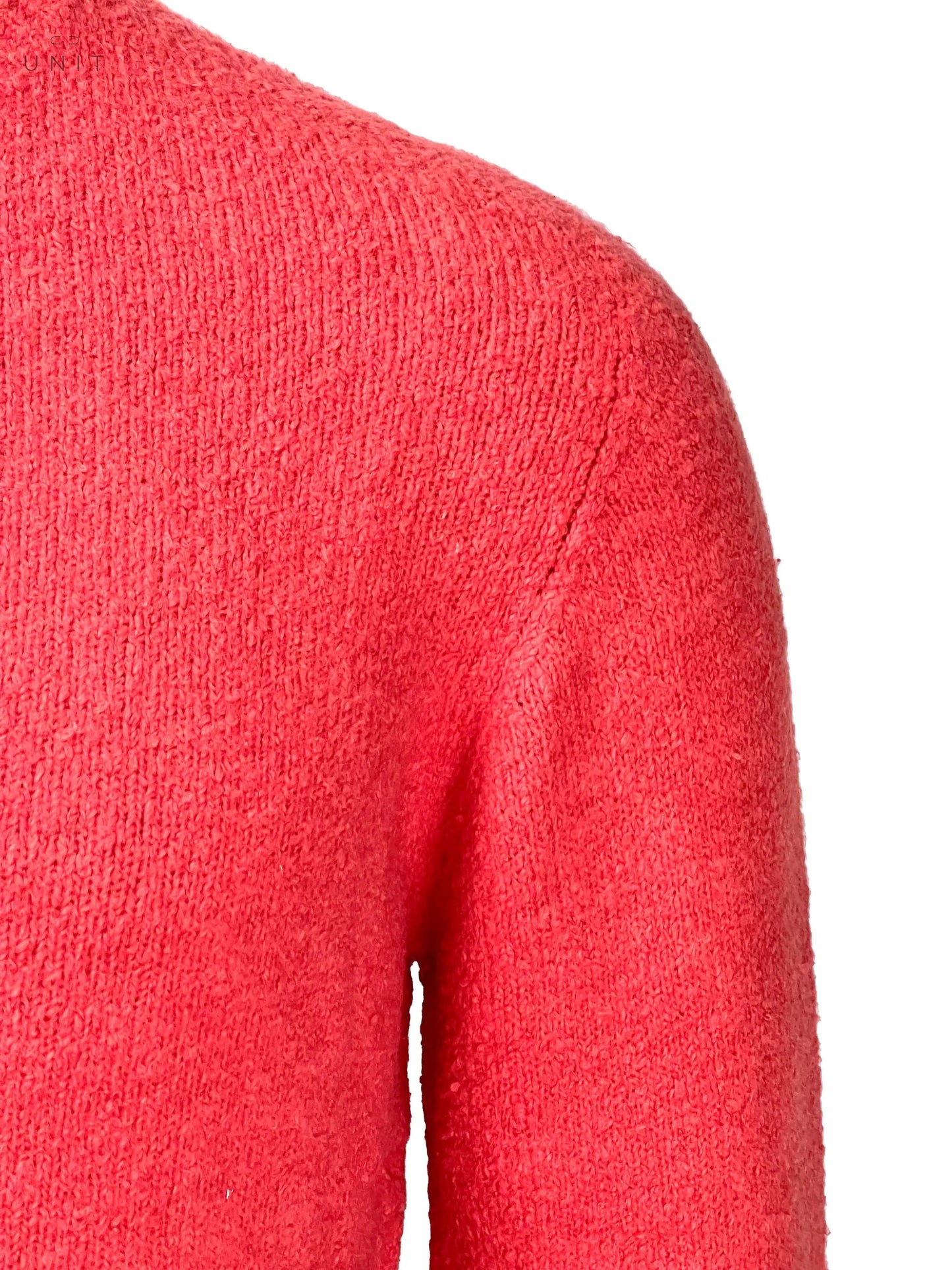 Roberto Collina, leichter Baumwollbouqle Pullover, koralle - UNIT Hamburg
