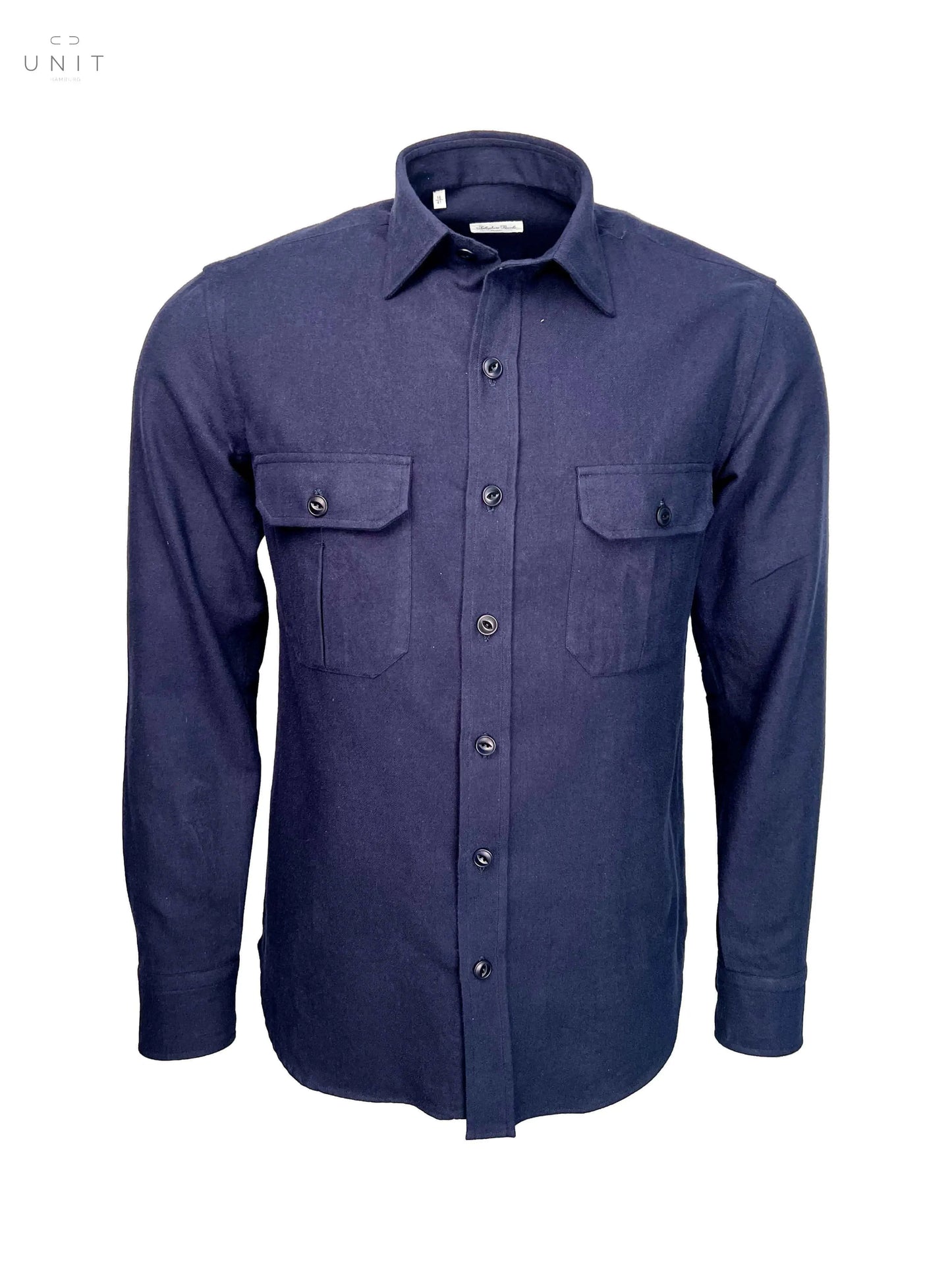 Vorderansicht Salvatore Piccolo, Overshirt SBY, navy