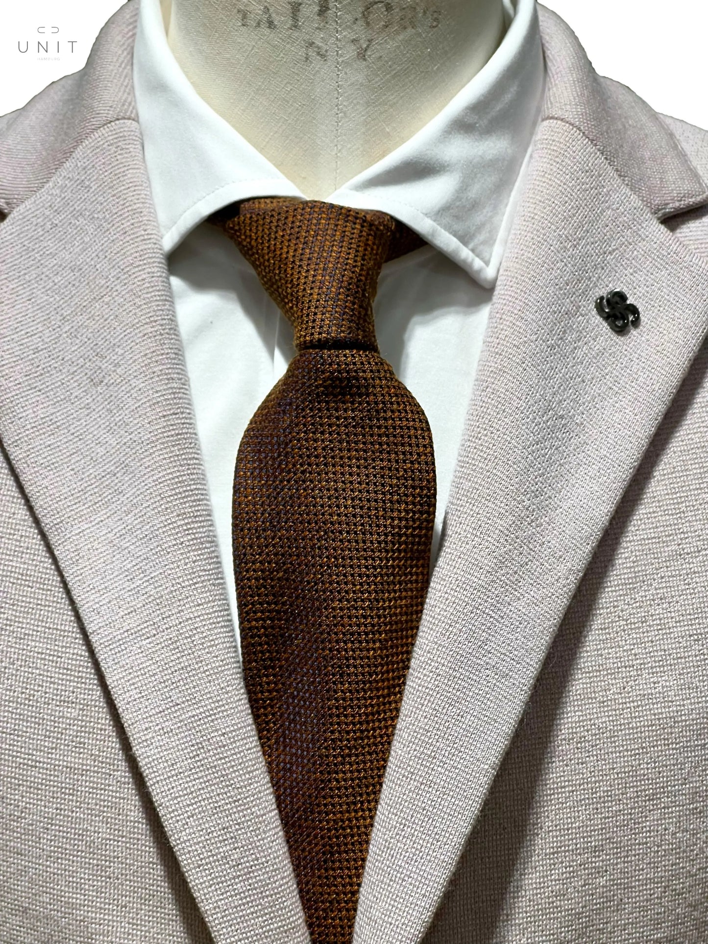 Ascot, Krawatte Wolle/ Seide, kupfer Ascot