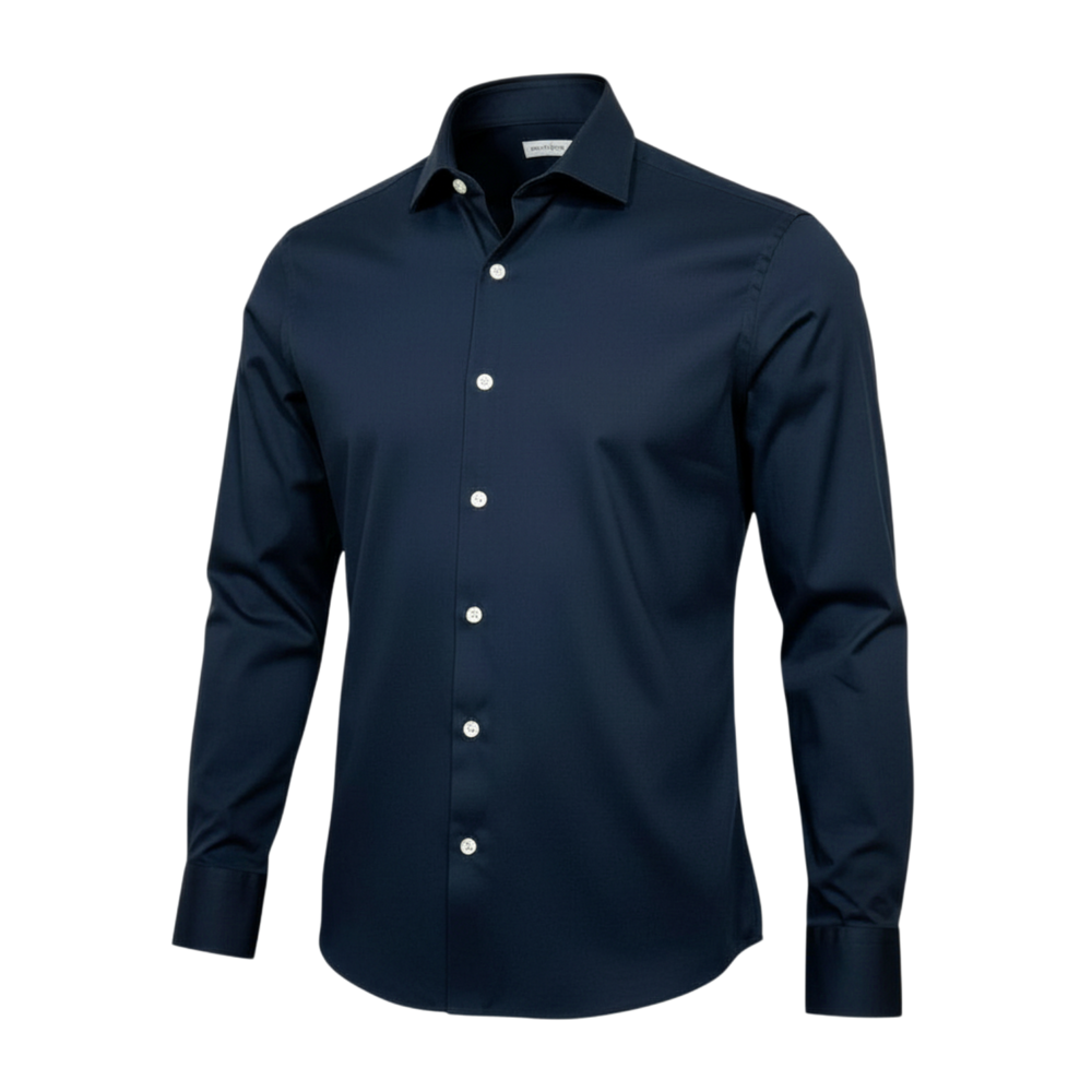 ソンリーサ、ファインジャージーシャツ、ネイビー