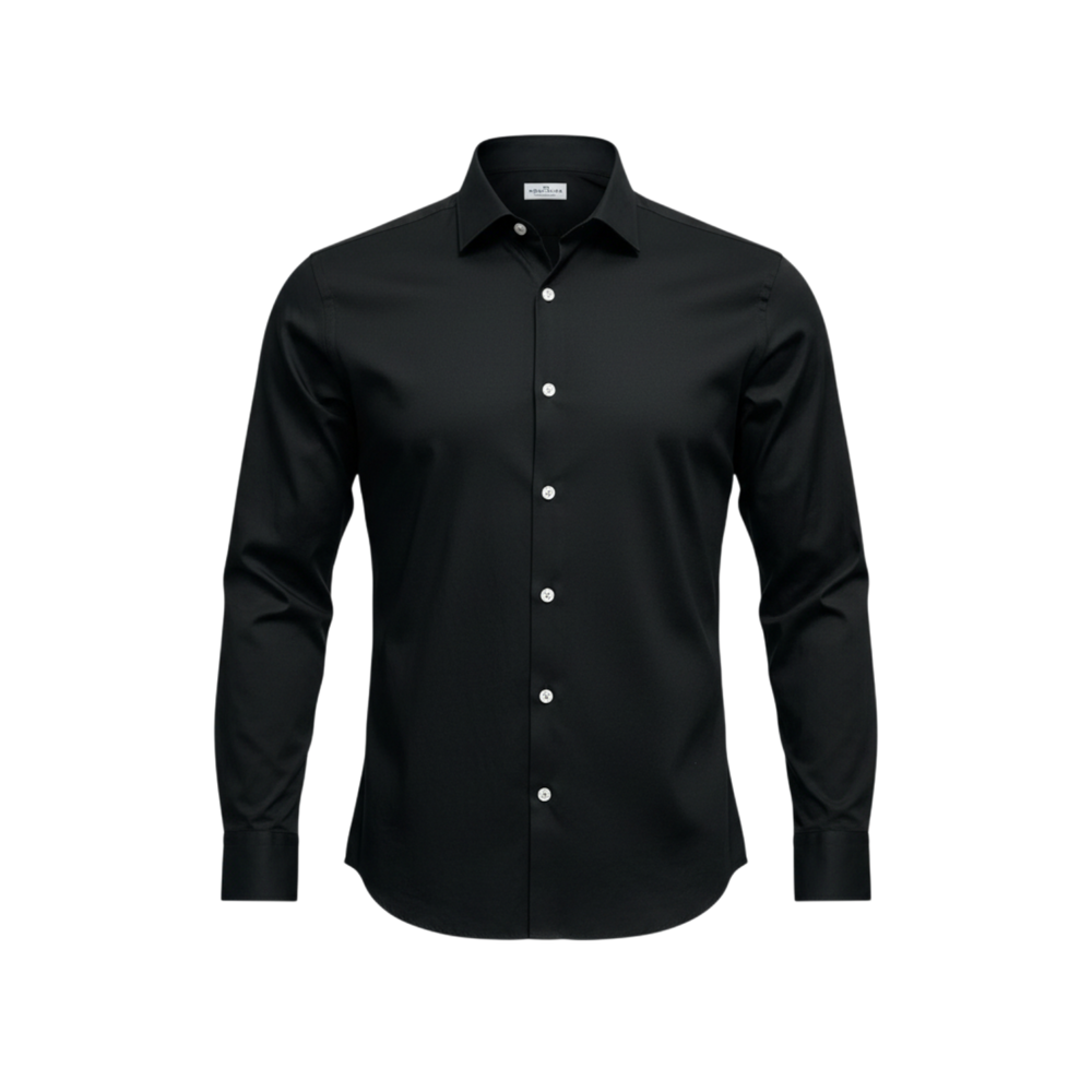 ソンリーサ、ファインジャージーシャツ、ブラック