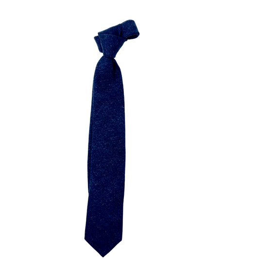 Ascot, Krawatte, Wollflanell, blau - UNIT Hamburg