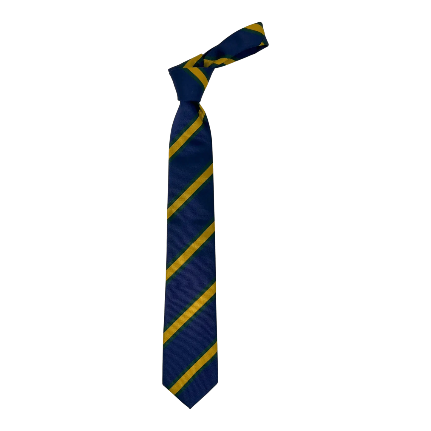 UNIT Hamburg - Ascot, Regimentskrawatte, Seide, blau - gelb - Ascot
