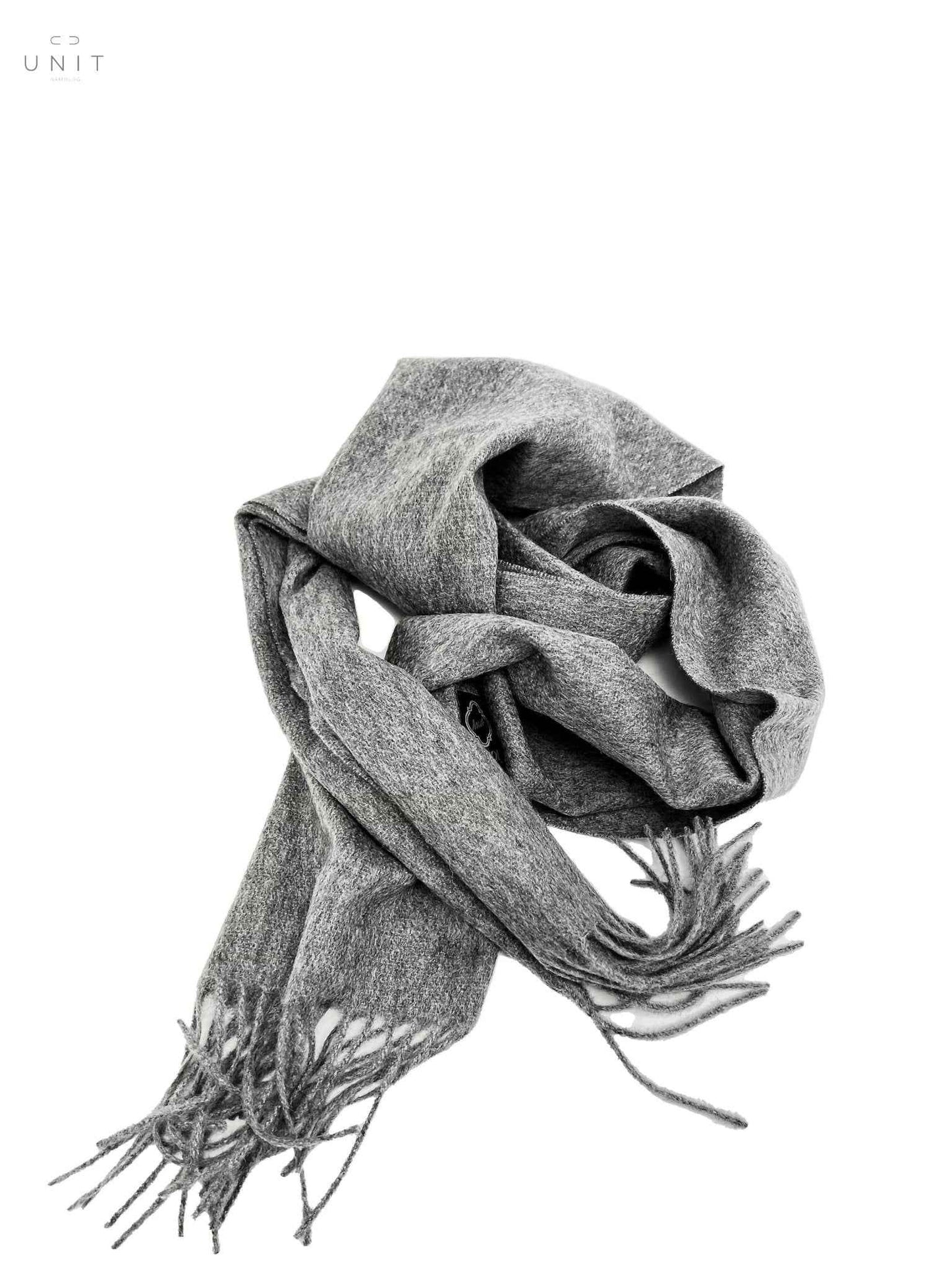 アスコット、スカーフ、30x160cm、カシミア、プラチナ・グレー