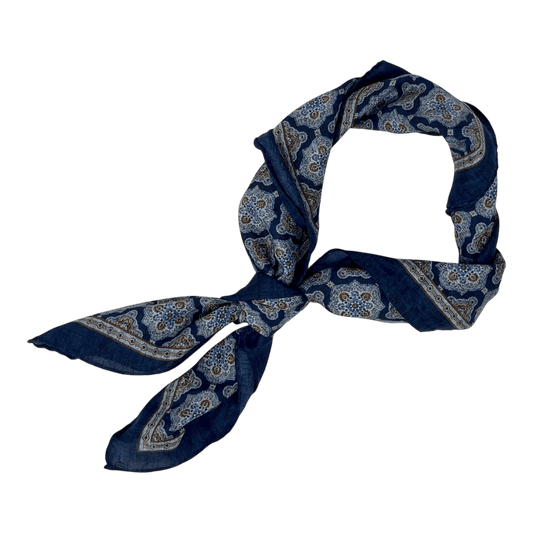UNIT Hamburg - Ascot, Tuch oder Bandana mit maurischem Muster, blau 67x67cm - Ascot