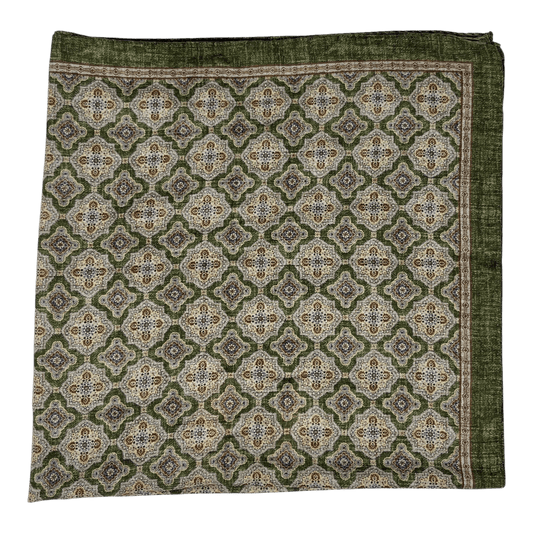 UNIT Hamburg - Ascot, Tuch oder Bandanas, maurisches Muster grün 67x67cm - Ascot