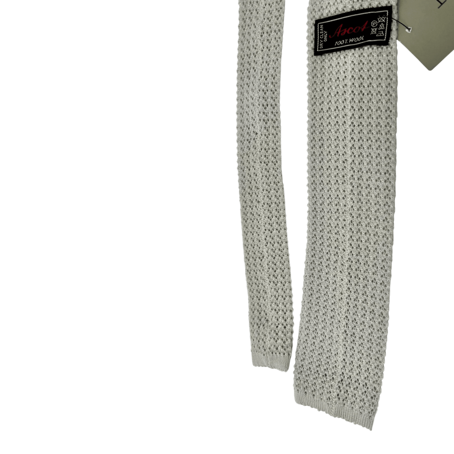 UNIT Hamburg - Ascot, Wollstrick Krawatte, dirty white - Ascot