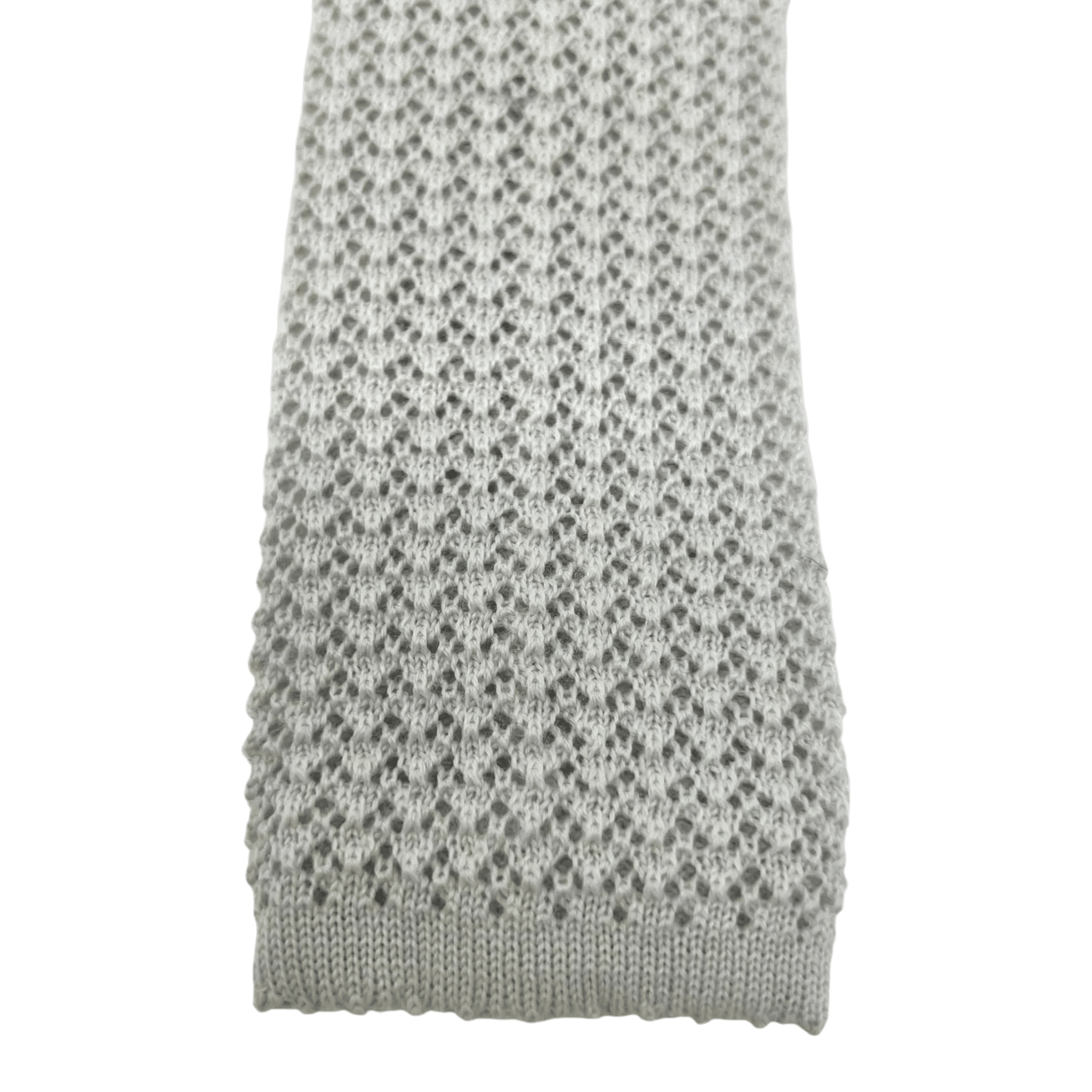 UNIT Hamburg - Ascot, Wollstrick Krawatte, dirty white - Ascot