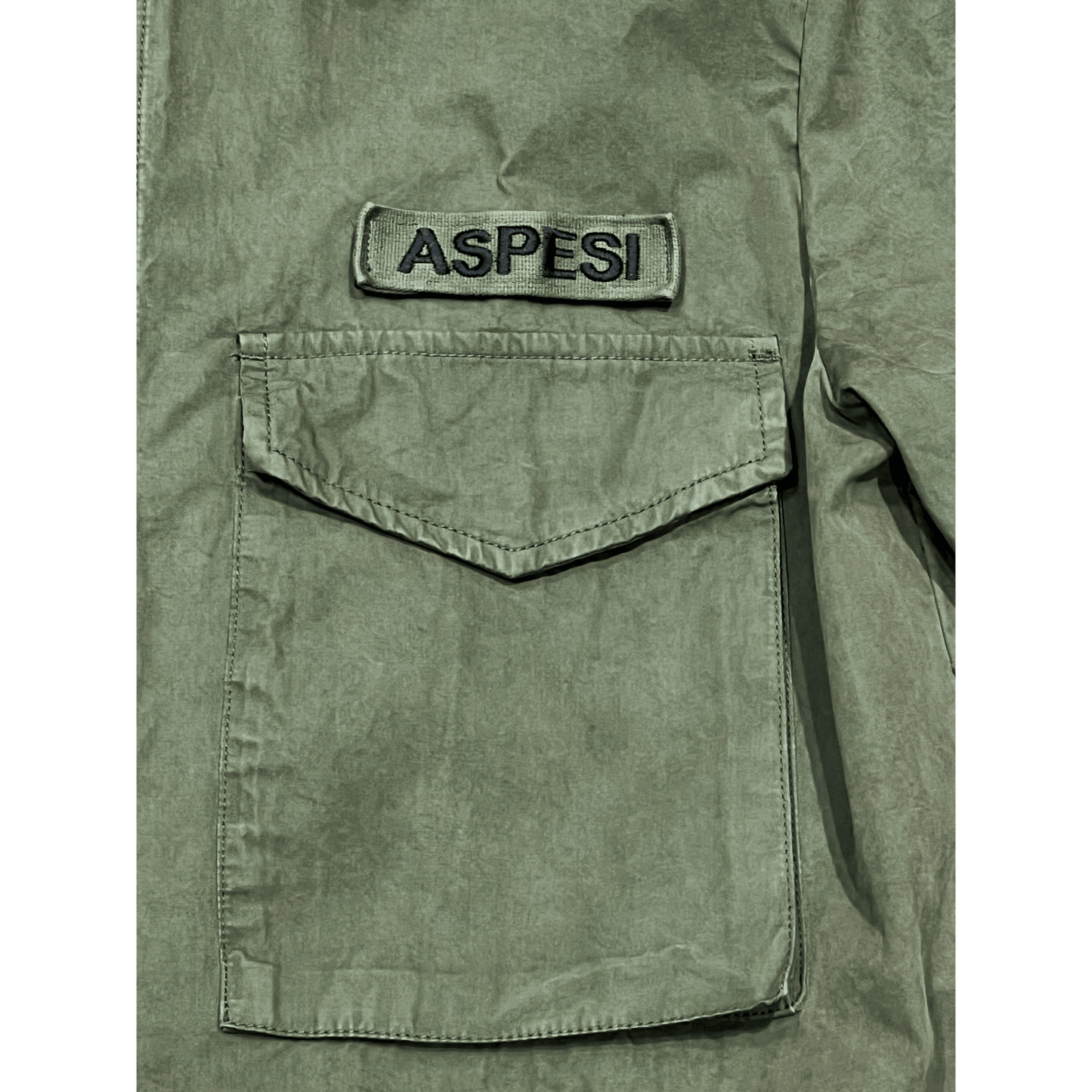 UNIT Hamburg - ASPESI Field Shirt Cotton – Overhirt, grün - ASPESI