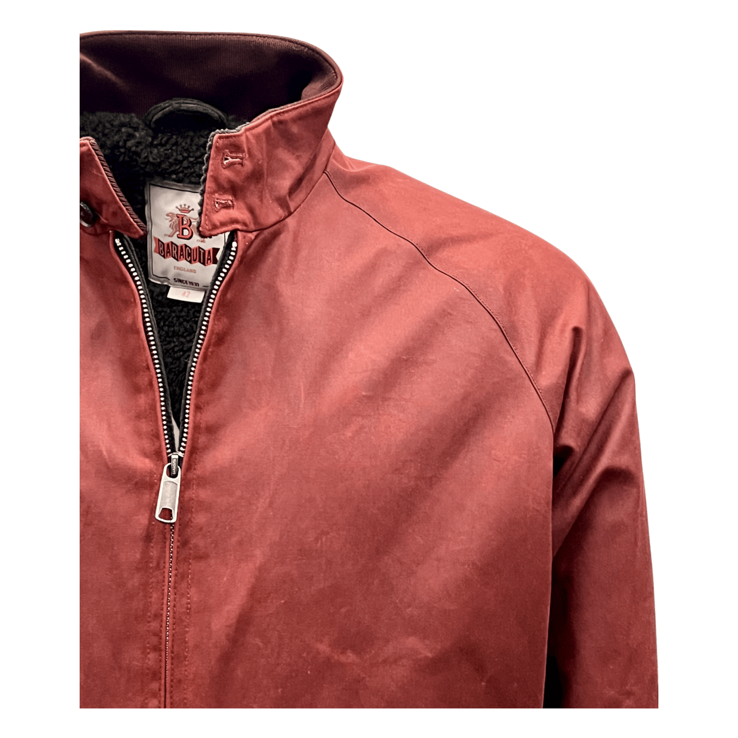 UNIT Hamburg - Baracuta, Wachjacke, kurz, andorra rot - Baracuta