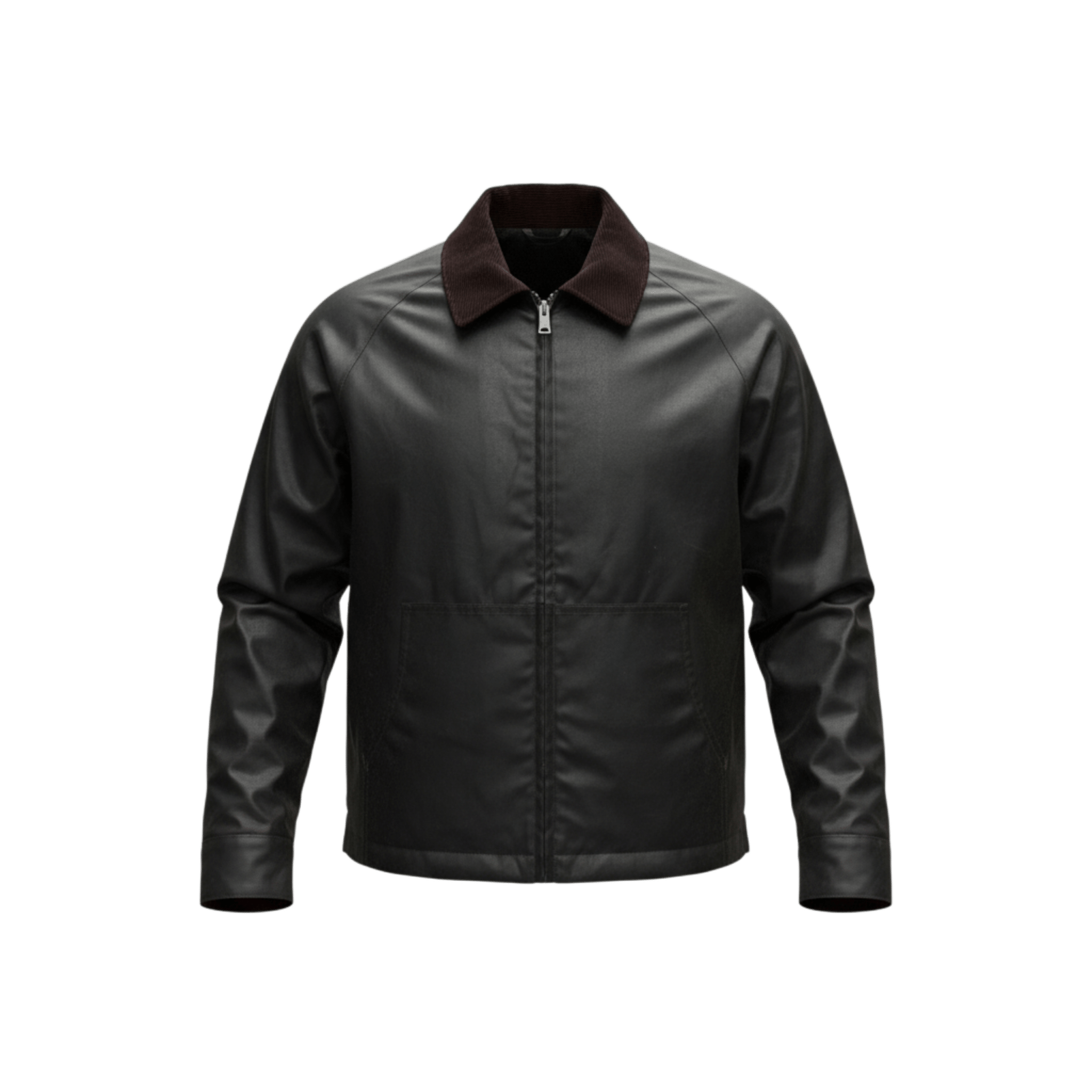 UNIT Hamburg - Brixtol Carter Waxed Jacket Dunkelbraun, mit braunen Cordkragen - Brixtol Textiles