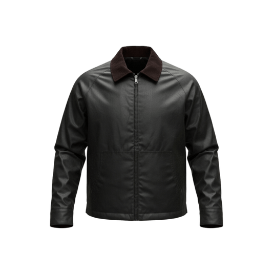 UNIT Hamburg - Brixtol Carter Waxed Jacket Dark brown, with brown corduroy collar - Brixtol Textiles