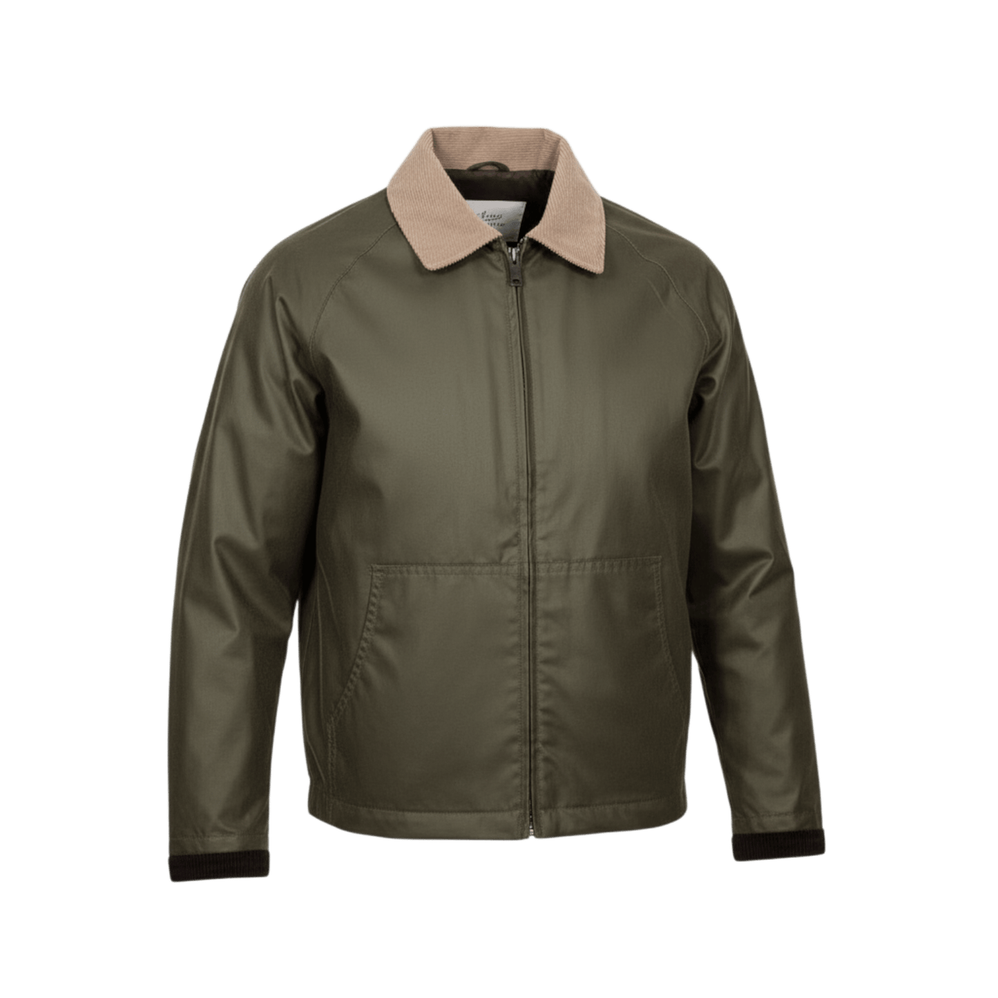 UNIT Hamburg - Brixtol Carter Waxed Jacket, Oliv mit hellem Kragen - Brixtol Textiles
