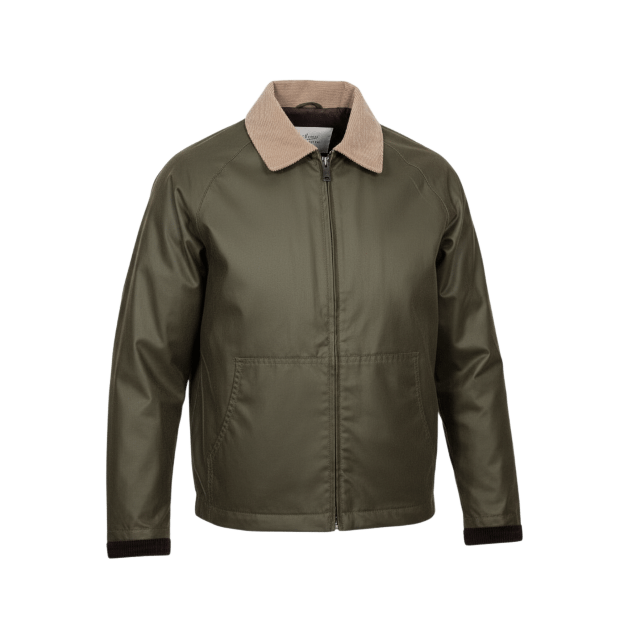 UNIT Hamburg - Brixtol Carter Waxed Jacket, Oliv mit hellem Kragen - Brixtol Textiles
