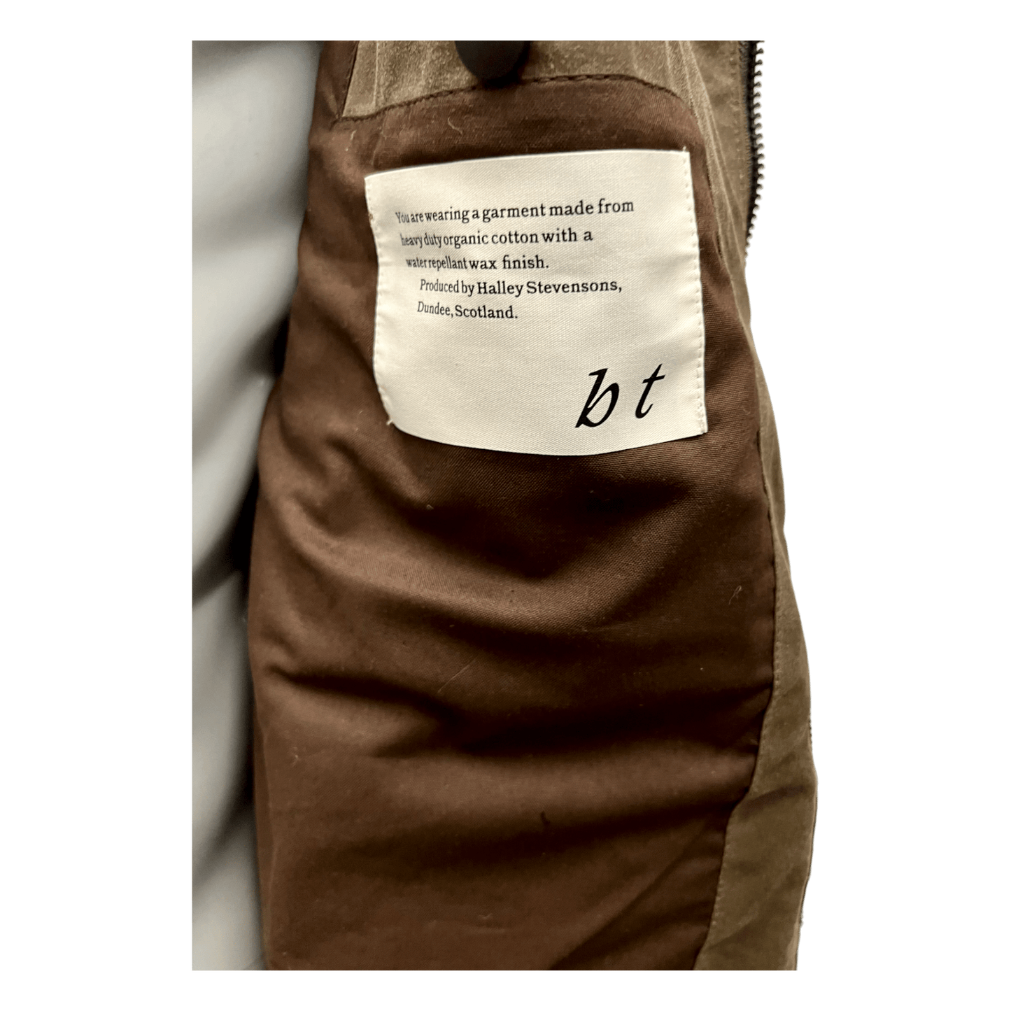 UNIT Hamburg - Brixtol Textiles, Carter, kurze Wachsjacke, dunkelbeige - Brixtol Textiles