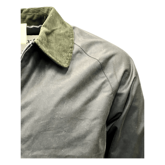 Brixtol Textiles. Carter, short wax jacket, olive - UNIT Hamburg