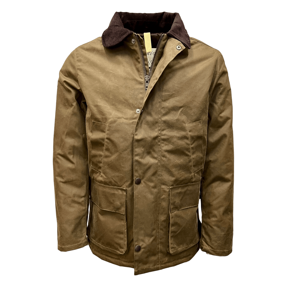 UNIT Hamburg - Brixtol Textiles, Curtis, Wachsjacke, dunkelbeige - Brixtol Textiles