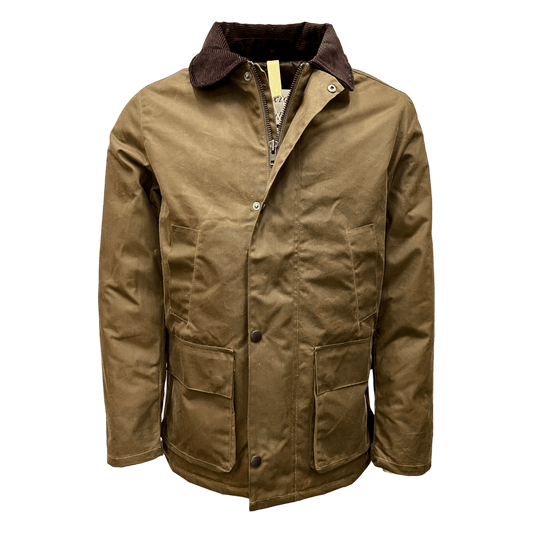 UNIT Hamburg - Brixtol Textiles, Curtis, wax jacket, dark beige - Brixtol Textiles