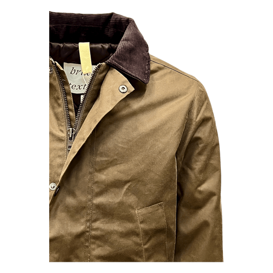 UNIT Hamburg - Brixtol Textiles, Curtis, wax jacket, dark beige - Brixtol Textiles