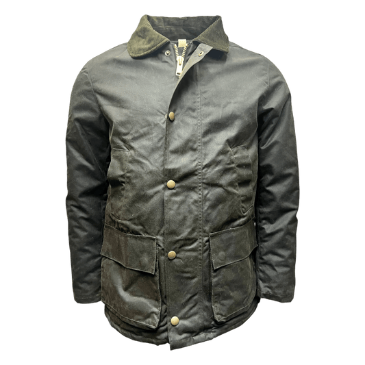 UNIT Hamburg - Brixtol Textiles, Curtis Waxed Jacket, olive - Brixtol Textiles