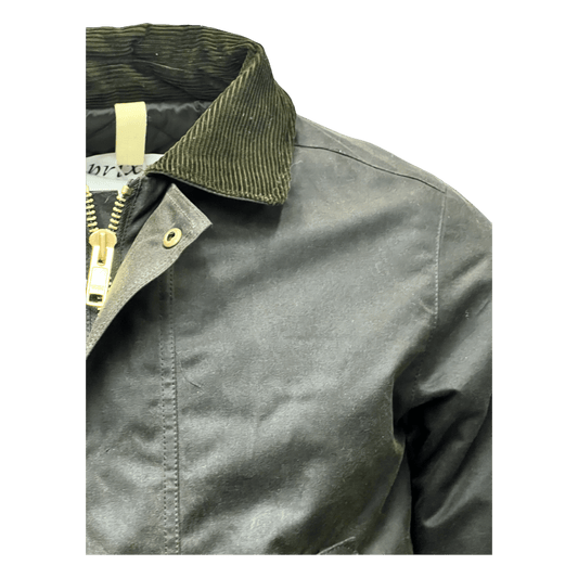 UNIT Hamburg - Brixtol Textiles, Curtis Waxed Jacket, olive - Brixtol Textiles