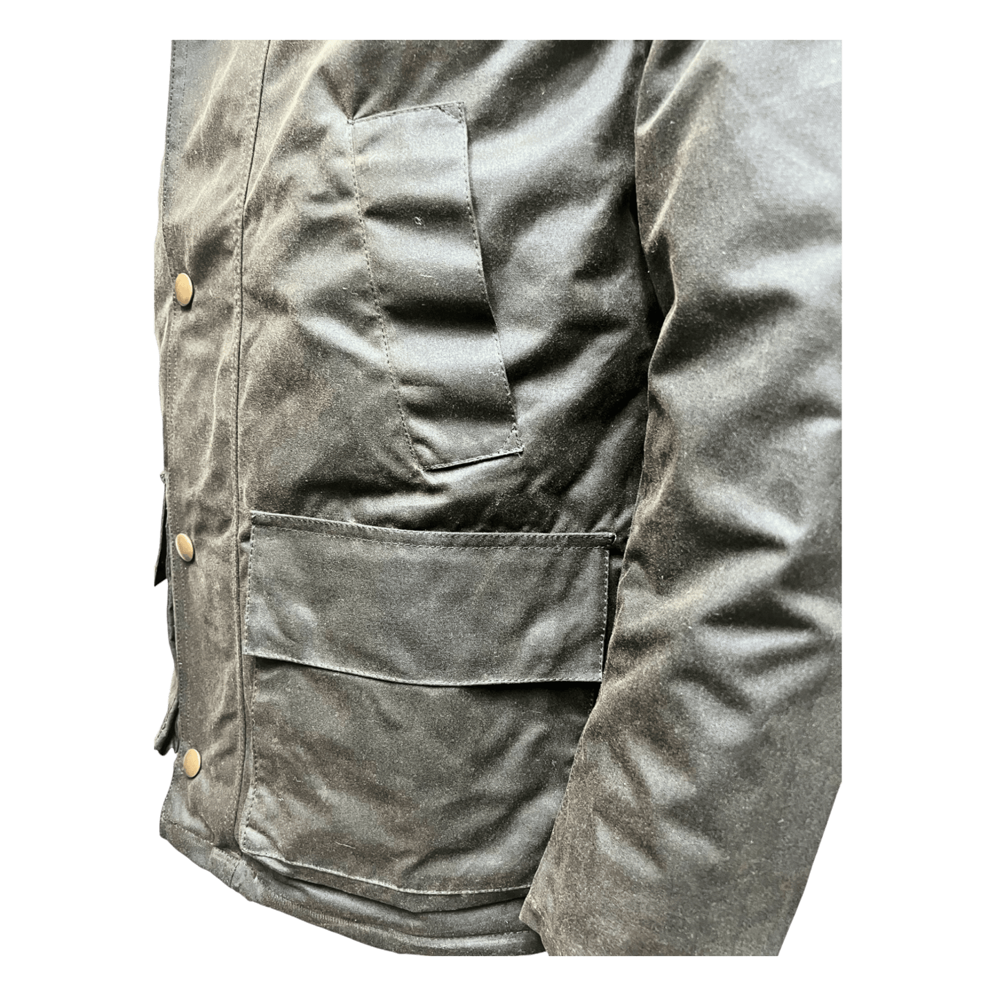 UNIT Hamburg - Brixtol Textiles, Curtis Waxed Jacket, oliv - Brixtol Textiles
