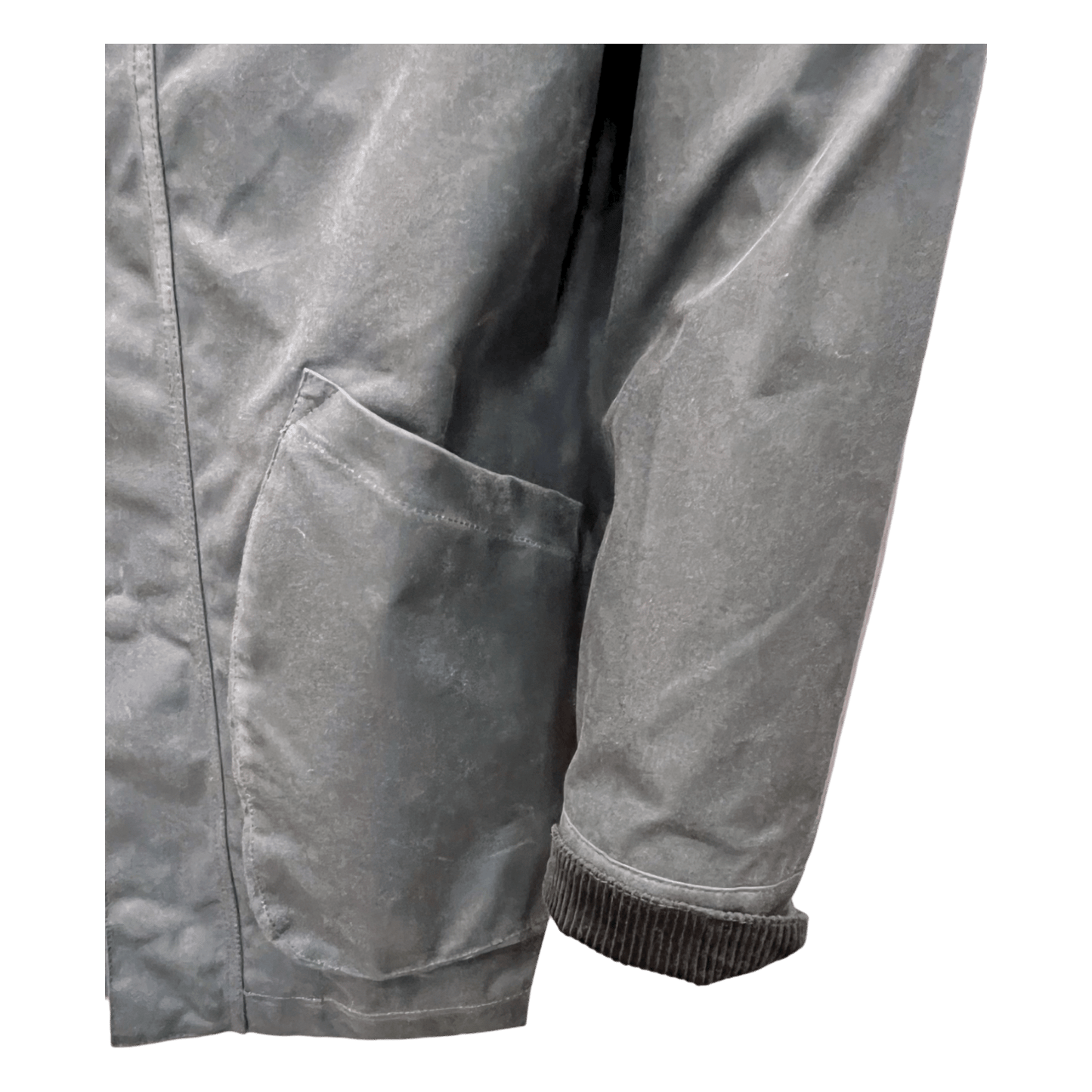 UNIT Hamburg - Brixtol Textiles, Kit, Wachsjacke lang, rauchblau - Brixtol Textiles