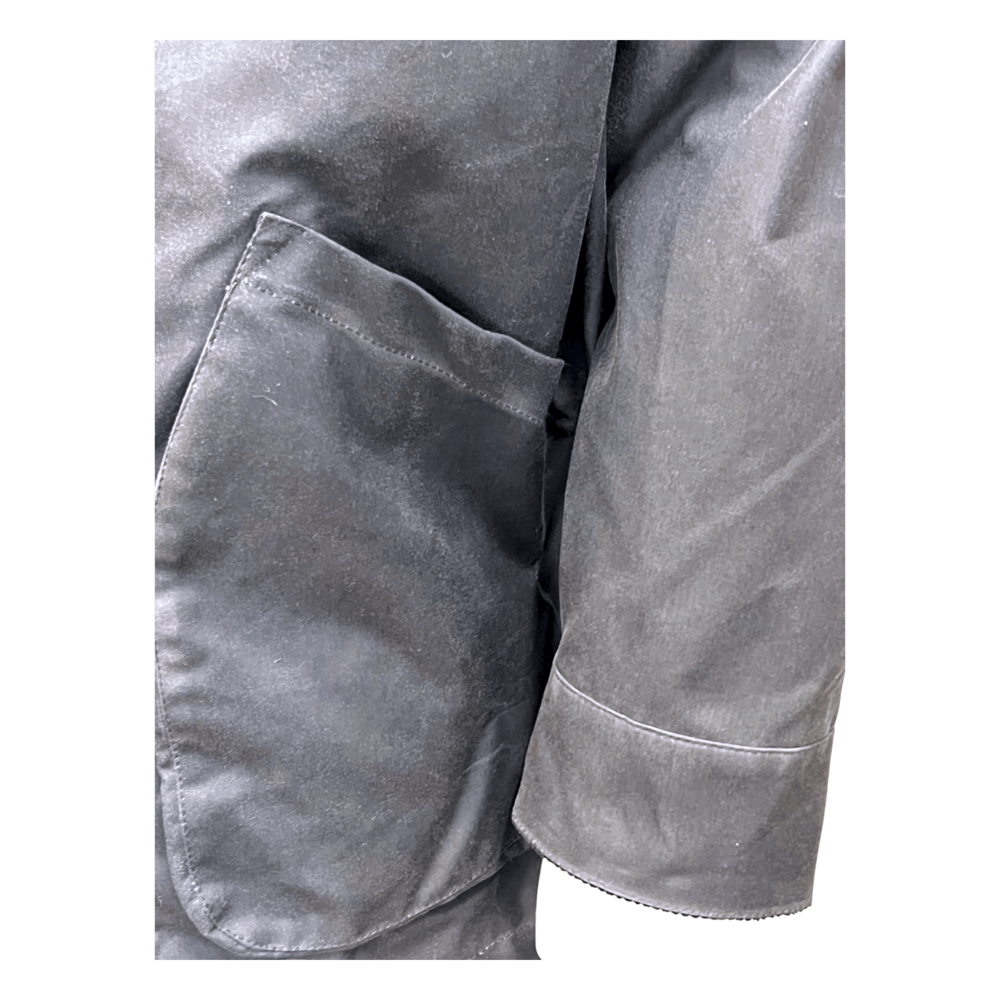 UNIT Hamburg - Brixtol Textiles, Kit, Wachsjacke lang, rauchblau - Brixtol Textiles