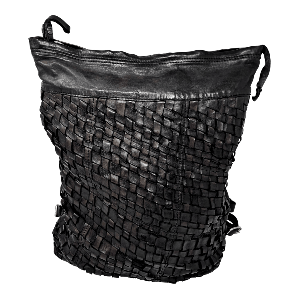 UNIT Hamburg - Campomaggi Leder - Rucksack geflochten – dunkelbraun - Campomaggi