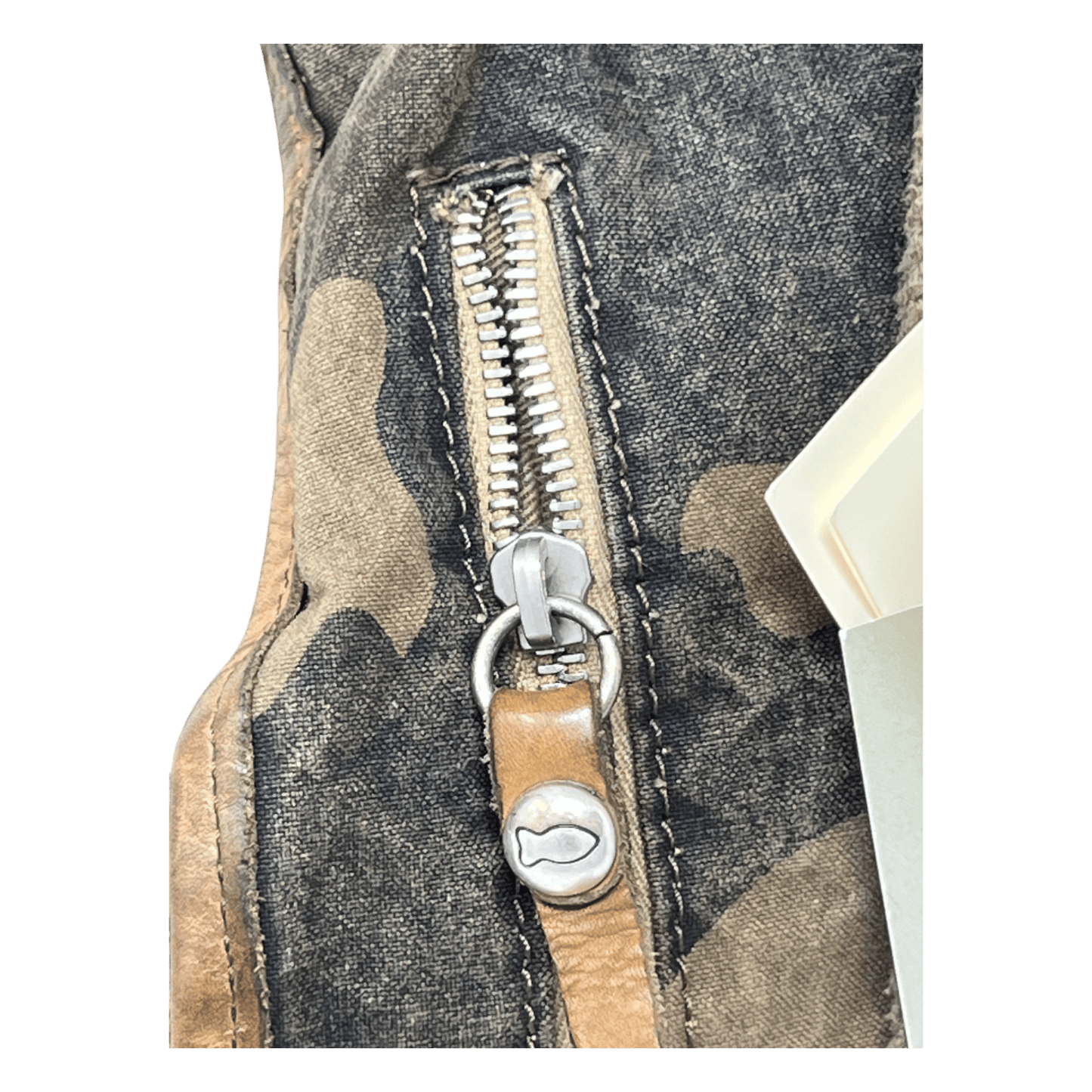 UNIT Hamburg - Campomaggi, Rucksack, Aktentasche, Leder/Canvas, oliv camouflage - Campomaggi