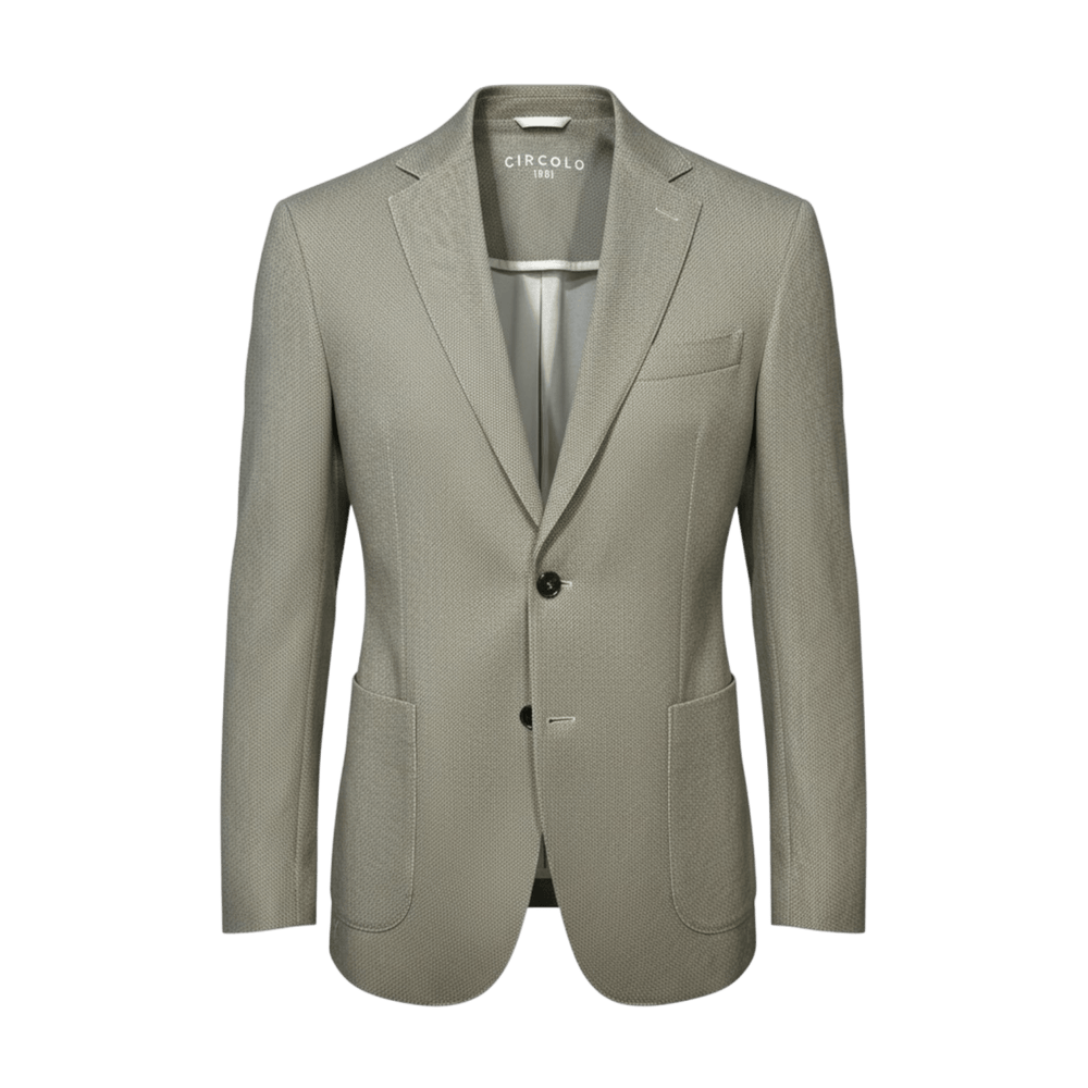 UNIT Hamburg - Circolo 1901, Jersey‑Sakko CN5230 Piqué‑Print, hellbeige - Circolo 1901