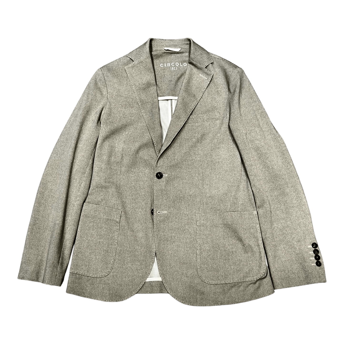 UNIT Hamburg - Circolo 1901, Jersey‑Sakko CN5230 Piqué‑Print, hellbeige - Circolo 1901