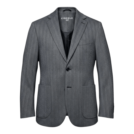 UNIT Hamburg - Circolo 1901, Herringbone jacket, wool/cotton, gray - Circolo 1901