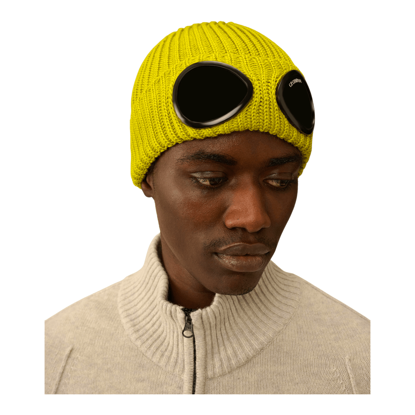 UNIT Hamburg - C.P. Company Goggle Beanie – gelbgrün | UNIT Hamburg - C.P. Company